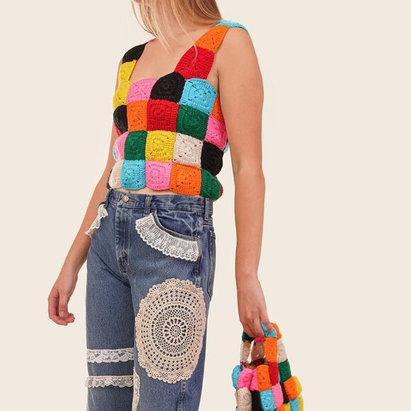 THE SERIES Colourblock Granny Tank - Picture 2 of 6